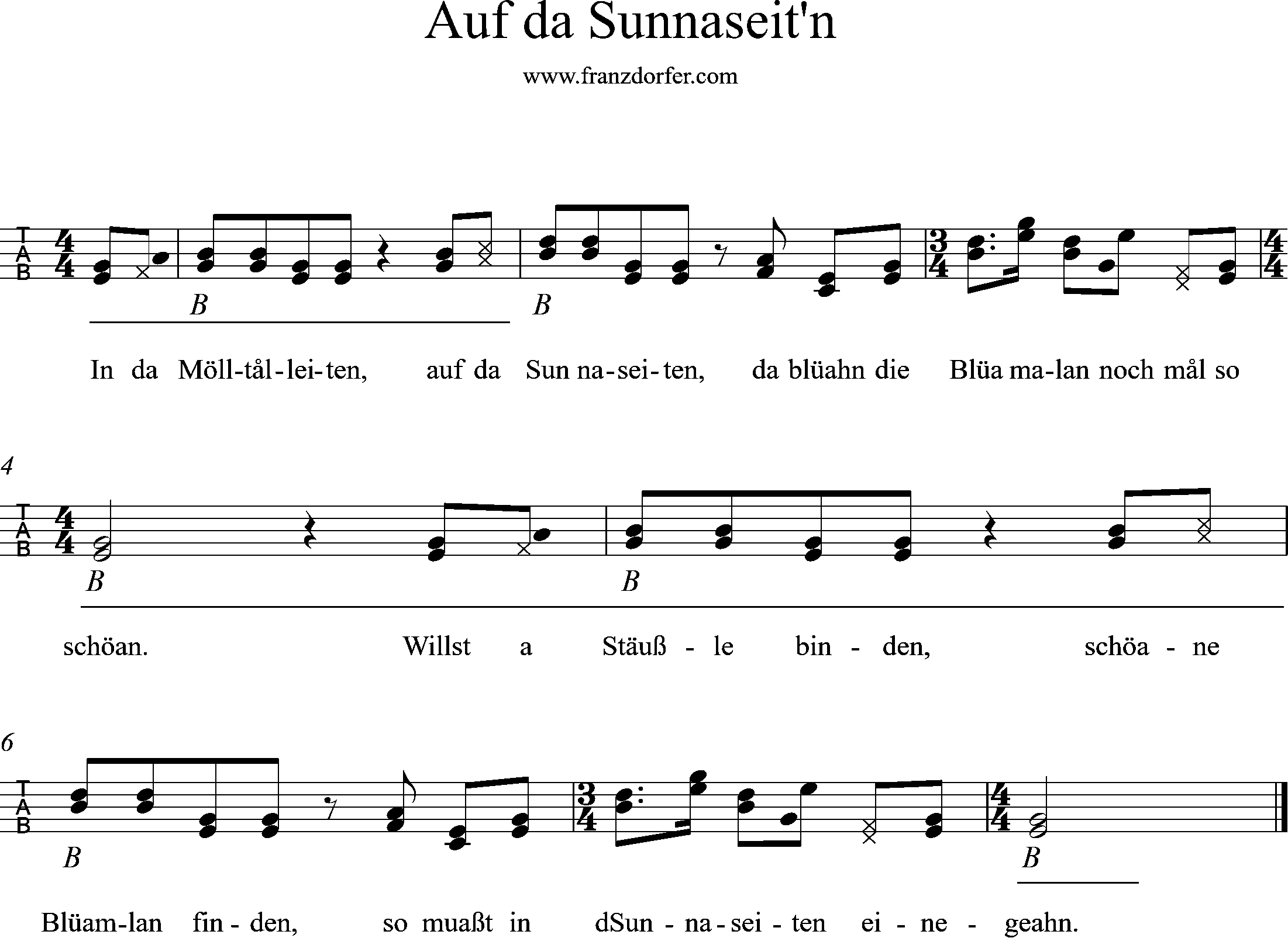 Ziach lernen - in da Mölltalleitn